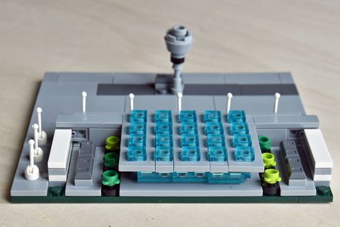 Und Fertig ist das Modell des Flughafens Berlin Brandenburg - in einer knappen halben Stunde Bauzeit.