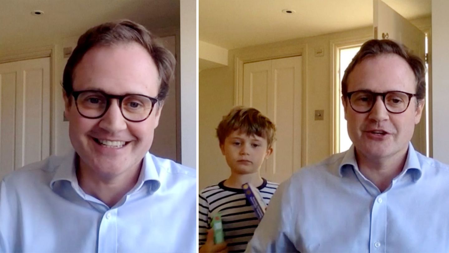 Lustiges Video Kinder Von Britischen Politiker Storen Interview Stern De