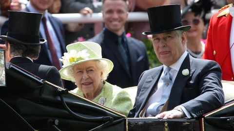 Queen Elizabeth II und Prinz Andrew