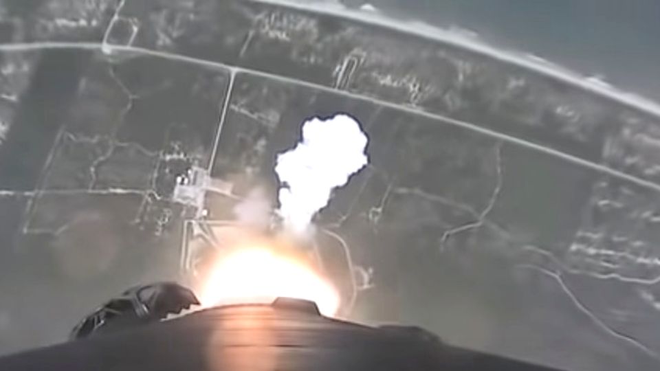 Space X Raketenflug der Falcon 9