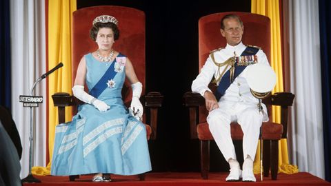 Barbados Queen Elizabeth II. und Prinz Philip