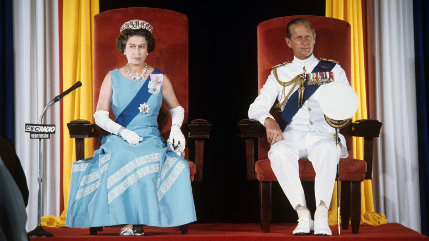 Barbados Queen Elizabeth II. und Prinz Philip
