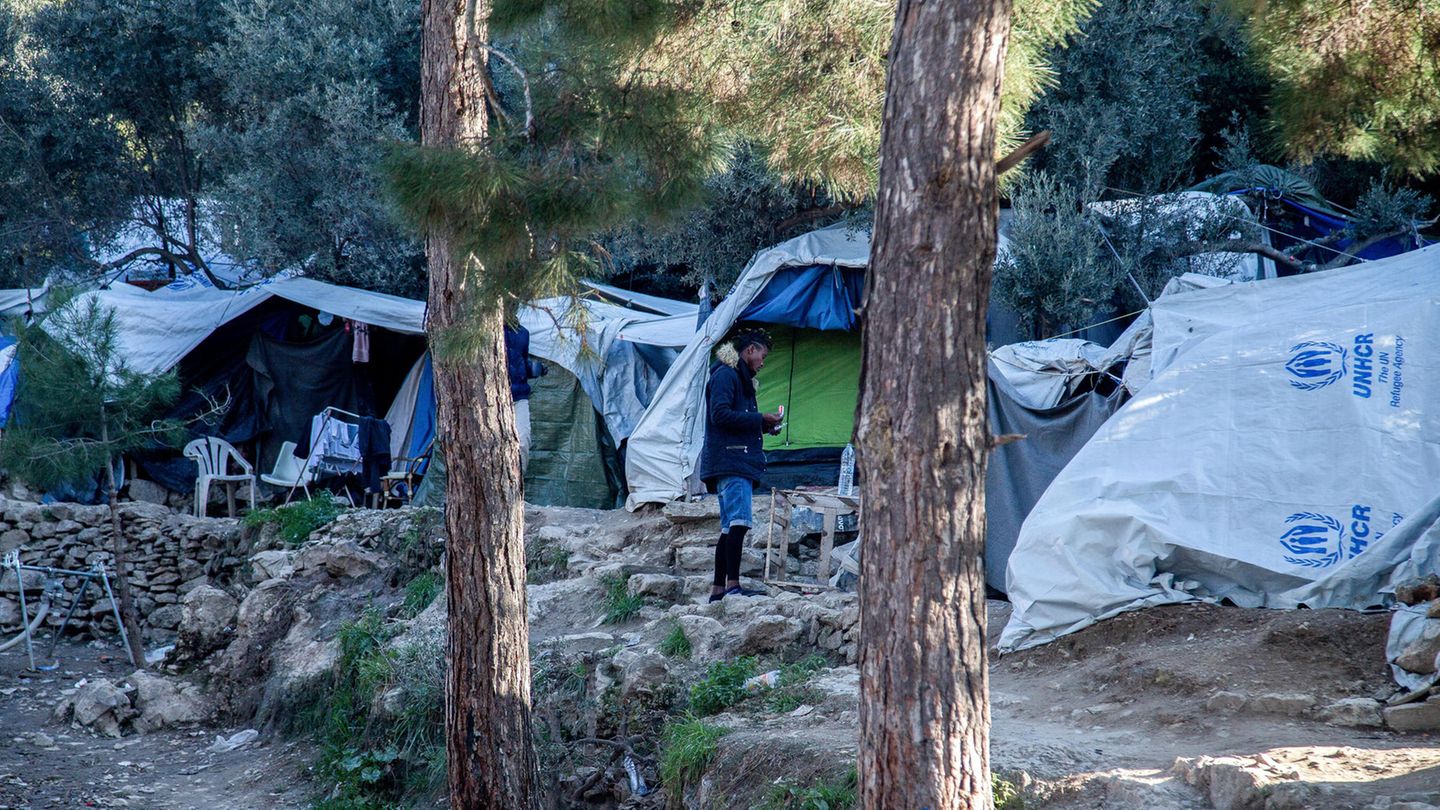 Momentaufnahme des Flüchtlingslagers Vathi (Insel Samos) im Januar 2020