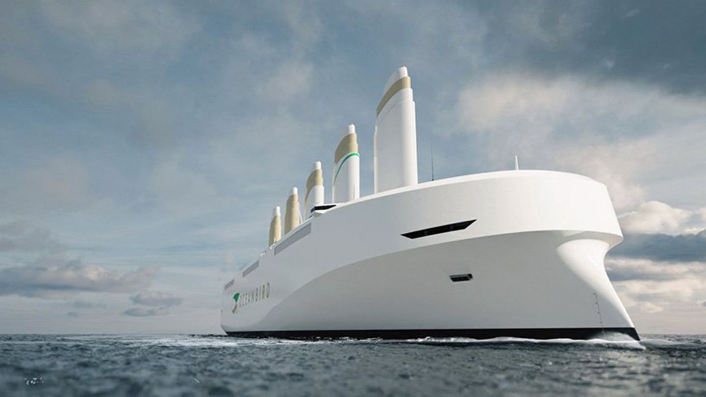 Schiffstechnik: Mit fünf Segeln soll die "Oceanbird" den Atlantik überqueren. Mit fünf Segeln soll die "Oceanbird" den Atlantik überqueren.