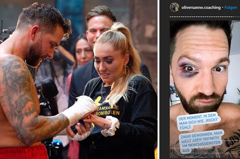 Oliver Sanne beim Promiboxen
