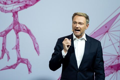 Christian Lindner, Bundesvorsitzender der FDP, spricht beim Bundesparteitag der Freien Demokraten