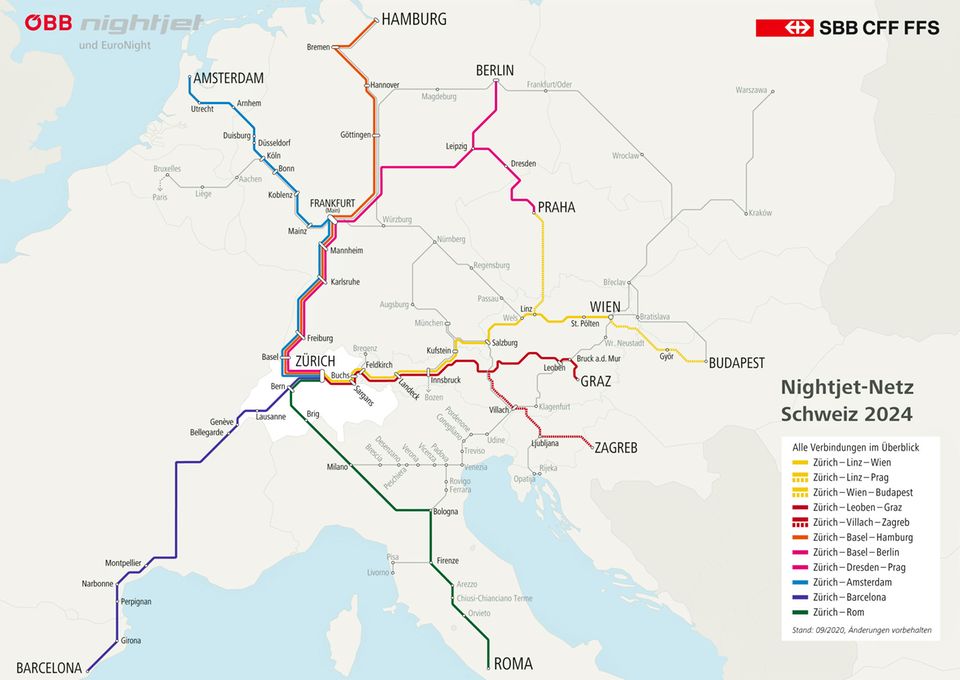 ÖBB und SBB: Schlafwagen statt Flieger: Über Nacht mit dem Zug nachhaltiger reisen ÖBB und SBB: Schlafwagen statt Flieger: Über Nacht mit dem Zug nachhaltiger reisen