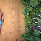 Links: Ednei; Rechts: der Amazonas-Regenwald