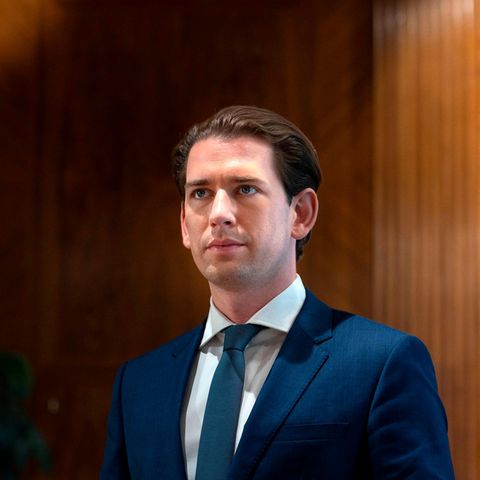 Sebastian Kurz schaut ernst