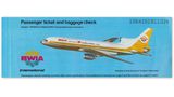 BWIA, Trinidad und Tobago., 1991  Das Kürzel stand für West Indies Airways, eine Gesellschaft, die 1940 und bis Ende 2006 vor allem in der Karibik flog. Auf Langstrecken auch nach Nordamerika und Europa kam die abgebildete Lockheed Tristar zum Einsatz.