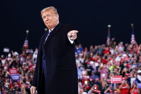 Donald Trump bei einem Wahlkampfauftritt