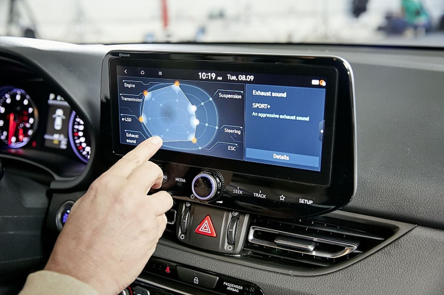 Die Einstellung des individuellen Fahrprogramms geht schnell von der Hand