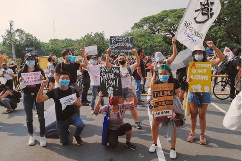 Protest in den Philippinen