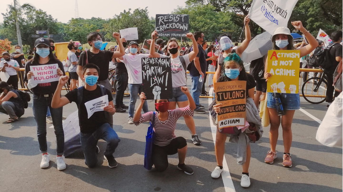 Protest in den Philippinen
