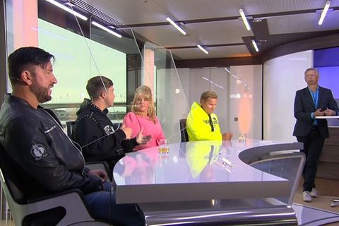 DSDS-Jury Michael Wendler, Dieter Bohlen, Maite Kelly und Mike Singer im Gespräch