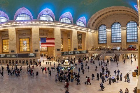 Innenansicht der Grand Central Station in Manhattan in New York City
