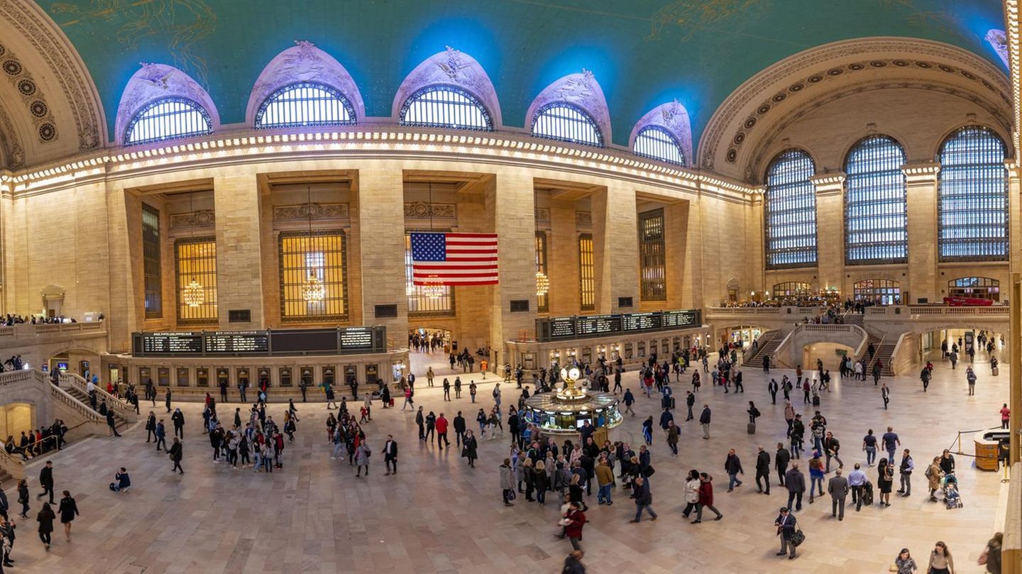 Innenansicht der Grand Central Station in Manhattan in New York City