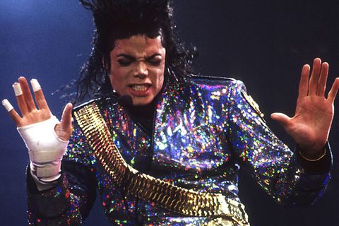 Michael Jackson bei einem Konzert seiner 'Dangerous'-Tour im Wembley-Stadion