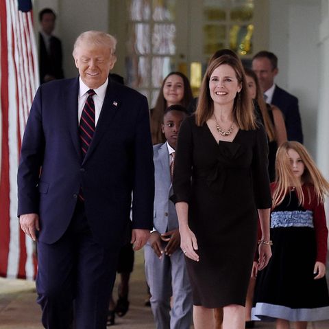 Donald Trump and Amy Coney Barrett