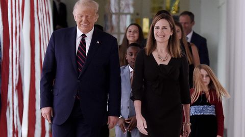 Donald Trump and Amy Coney Barrett