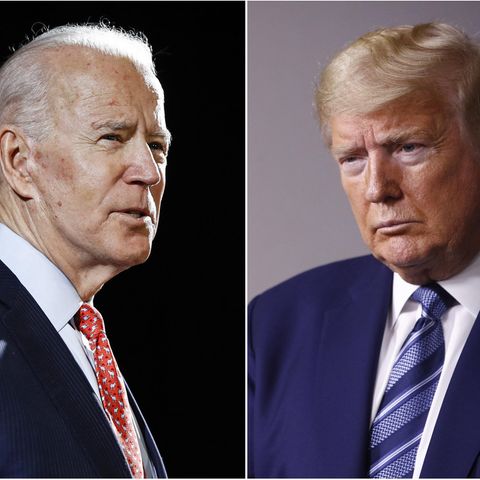 Joe Biden (l.), Präsidentschaftskandidat der US-Demokraten, und US-Präsident Donald Trump
