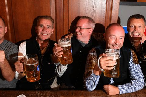 Touristen im Hofbräuhaus
