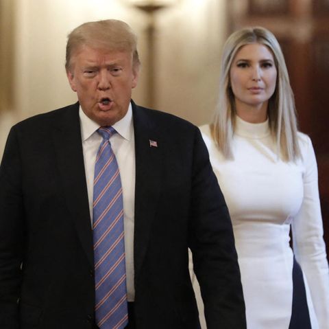US-Präsident Donald Trump und seine Tochter Ivanka Trump im Weißen Haus in Washington