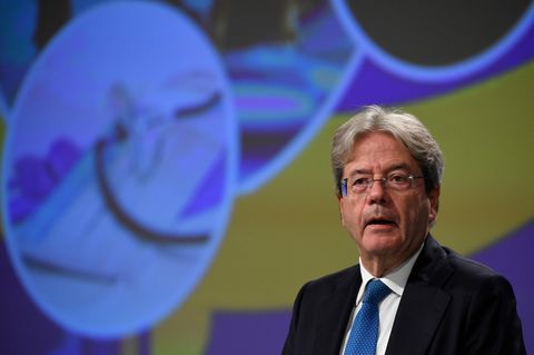 Paolo Gentiloni, EU-Kommissar für Wirtschaft und Währung und Kommissar für Steuern und Zollunion