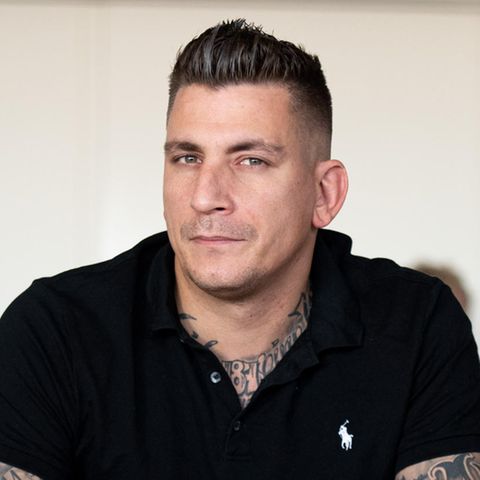 Rapper Gzuz (bürgerlich Kristoffer Jonas Klauß) im Gerichtssaal
