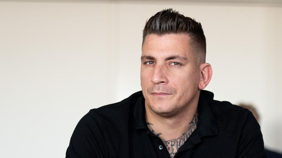 Rapper Gzuz (bürgerlich Kristoffer Jonas Klauß) im Gerichtssaal