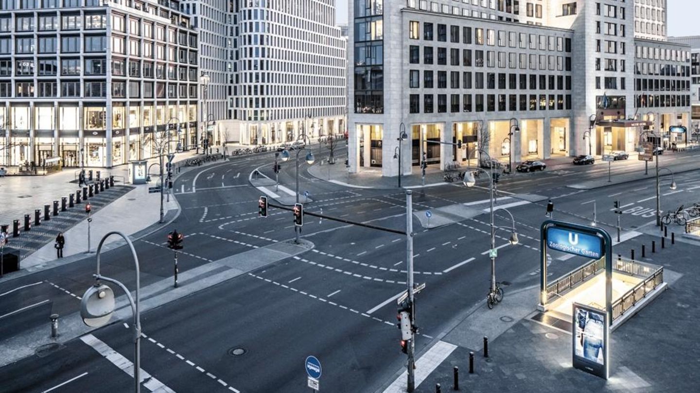 Leere Straßen in Berlin