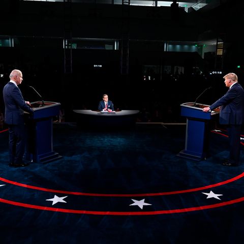 Donald Trump (r.), Präsident der USA, und Joe Biden (l.), Präsidentschaftskandidat der Demokraten