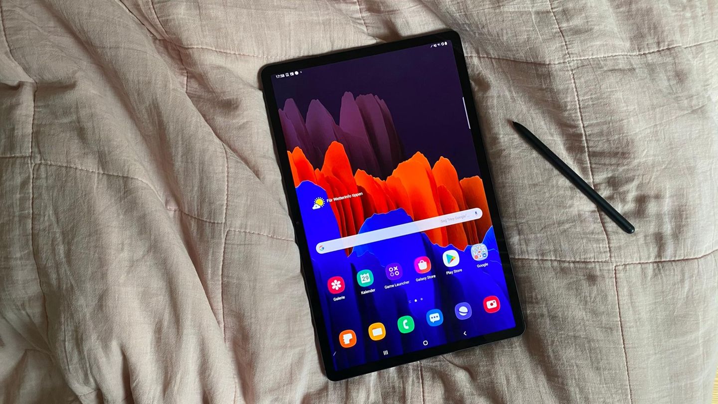 Der Bildschirm ist der Star des Galaxy Tab S7+