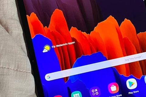 Der Bildschirm ist der Star des Galaxy Tab S7+