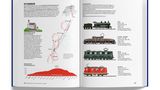 Das Kapitel Wirtschaft und Gesellschaft zeigt, wie die Menschen den Alpenraum verändert haben. Dazu gehören die Verkehrswege, wie die berühmteste Eisenbahnstrecke, die 1906 eröffnete Gotthardbahn.