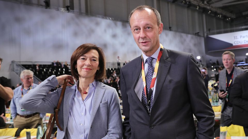 Friedrich Merz, Bewerber um den CDU-Parteivorsitz, und Charlotte Merz