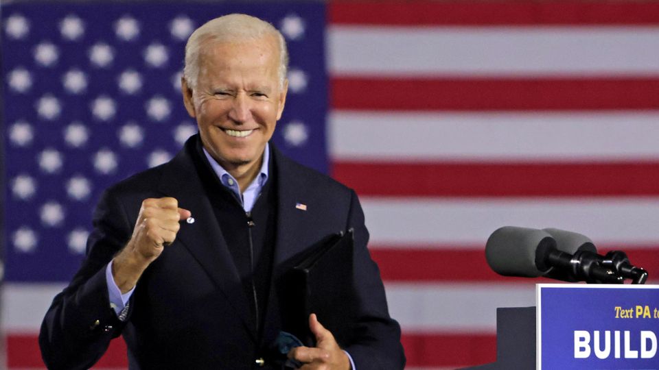Joe Biden beim Wahlkampf in Johnstown im US-Bundesstaat Pennsylvania
