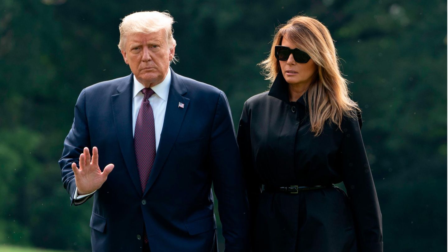 US-Präsident Donald Trump und First Lady Melania