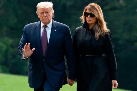 US-Präsident Donald Trump und First Lady Melania