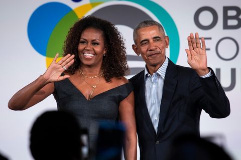 Michelle und Barack Obama im Herbst 2019 auf einem Treffen der Stiftung des Ex-Präsidenten, der Obama Foundation, in Chicago