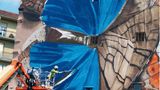 Mantra, "Toward 2030" Lavazza project. Mural "The Ode of Collapse", Turin (Turino), Italy, 2019