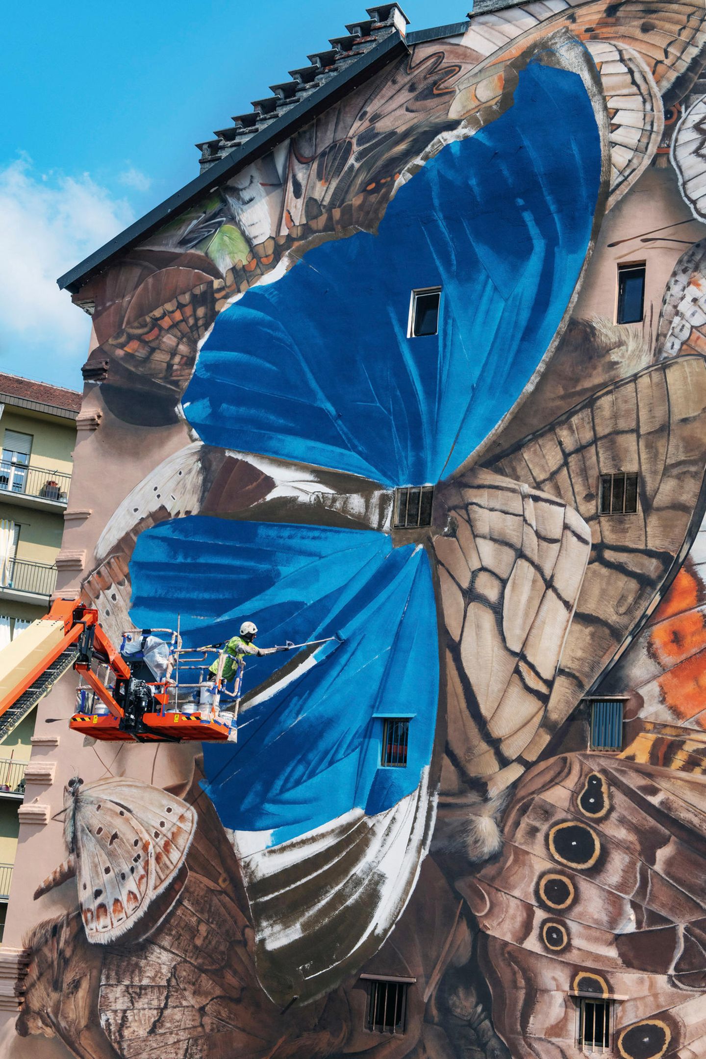 Mantra, "Toward 2030" Lavazza project. Mural "The Ode of Collapse", Turin (Turino), Italy, 2019