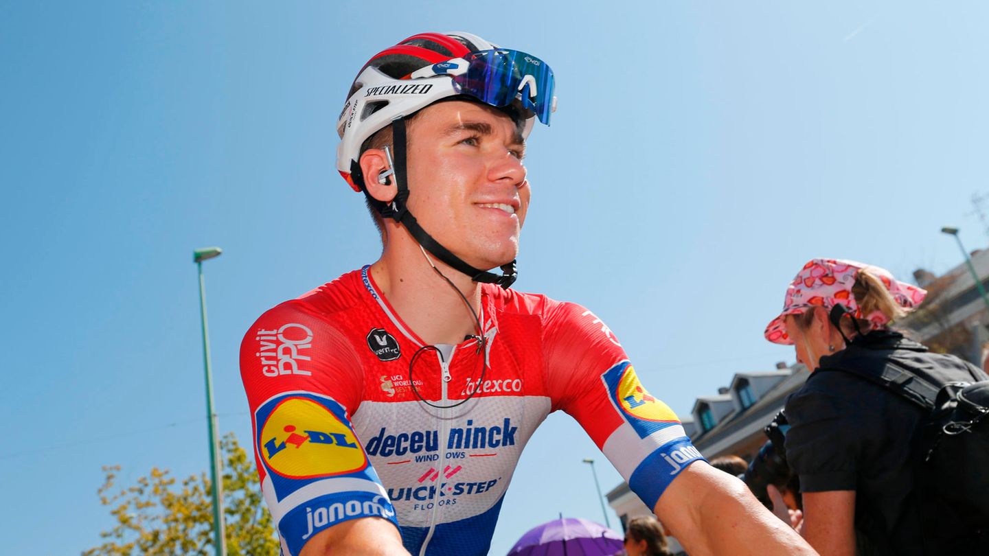 Fabio Jakobsen während der Spanien-Rundfahrt Vuelta ein Jahr vor seinem schweren Sturz in Polen