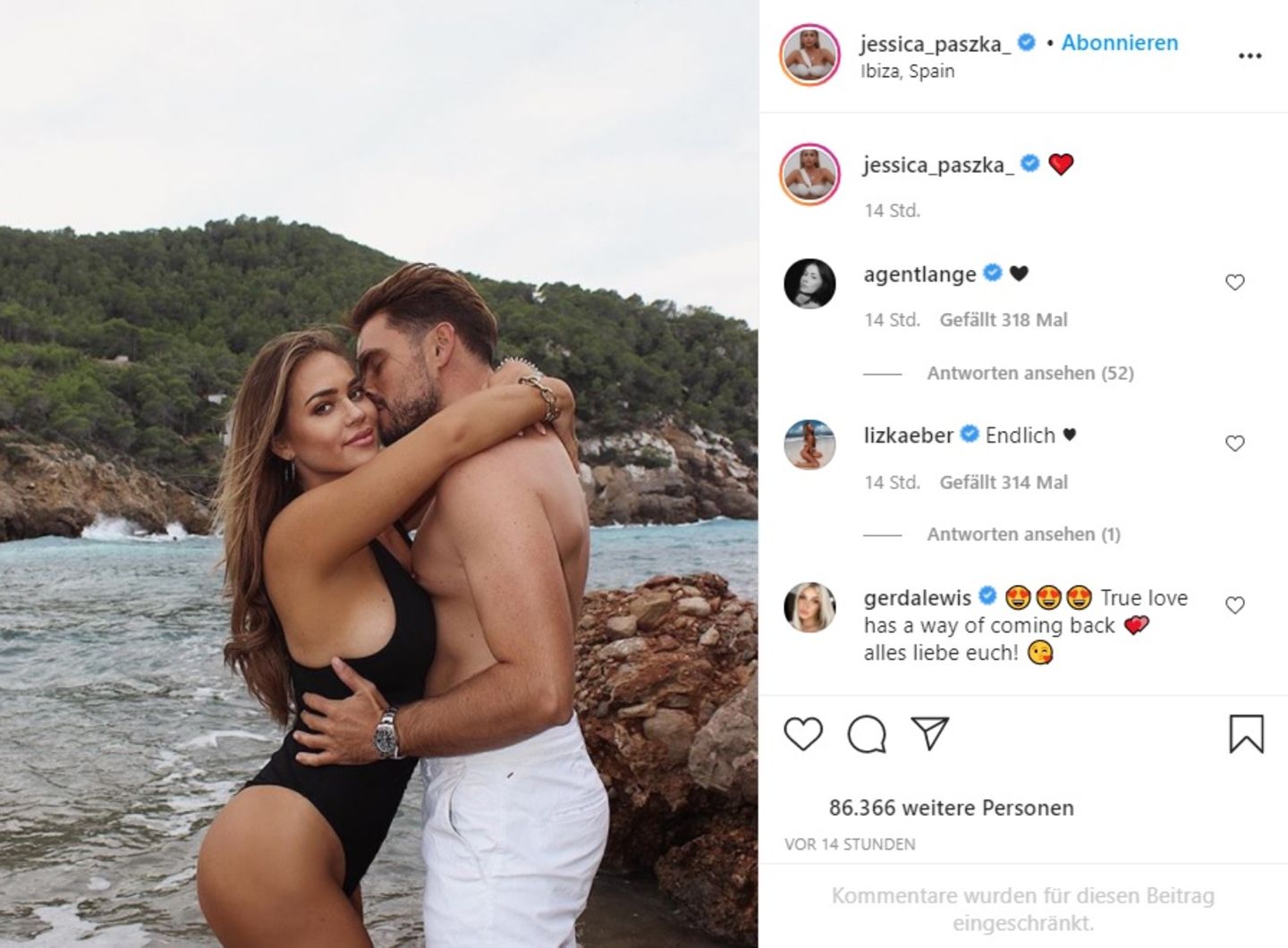 Jessica Paszka und Johannes Haller haben ihre Liebe nach wochenlangen Spekulationen nun öffentlich gemacht