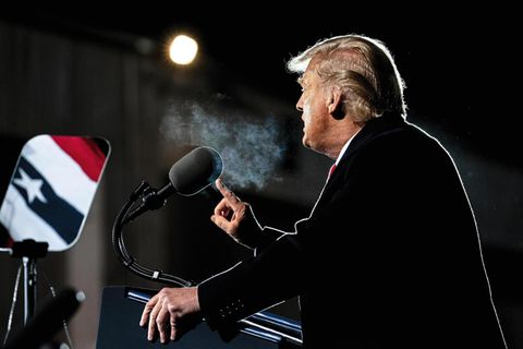 Donald Trump hält eine Rede
