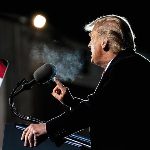 Donald Trump hält eine Rede