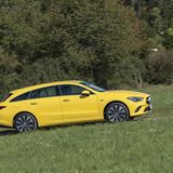 Mit dem Mercedes CLA 250 e Shooting Brake kann man durchaus flott unterwegs sein