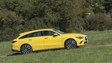 Mit dem Mercedes CLA 250 e Shooting Brake kann man durchaus flott unterwegs sein