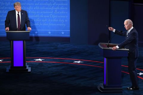 US-Präsident Donald Trump (l.) und Herausforderer Joe Biden