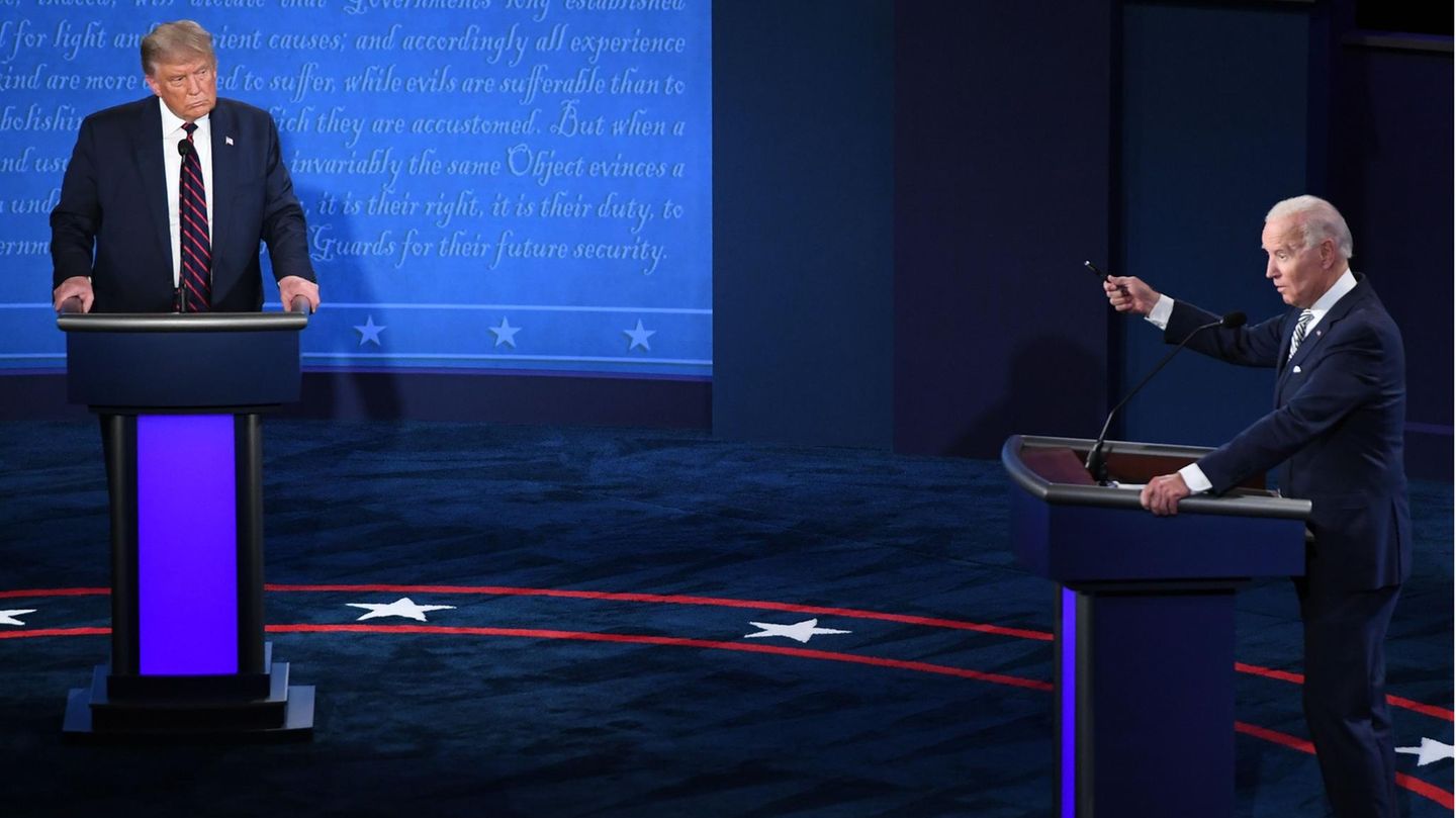 US-Präsident Donald Trump (l.) und Herausforderer Joe Biden